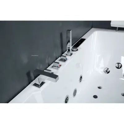 Wanna z hydromasażem CL-3132 prostokątna 150cmx75cmx59cm prawa
