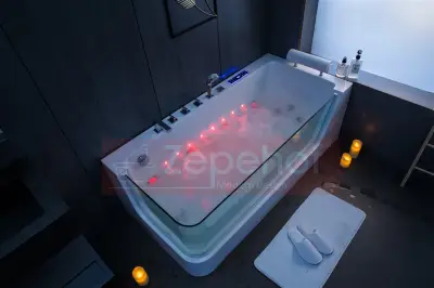 Wanna z hydromasażem C-503 LEWA prostokątna 170cmx80cmx59cm