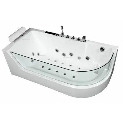 Wanna z hydromasażem CL-3132 prostokątna 150cmx75cmx59cm prawa