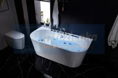 Wanna z hydromasażem LS-4450 150cmx75cmx58cm chromoterapia podgrzewacz