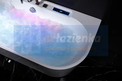 Wanna z hydromasażem LS-4450 150cmx75cmx58cm chromoterapia podgrzewacz