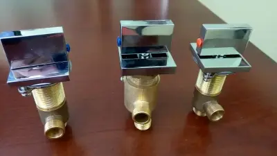 BATERIA NAWANNOWA ZAWÓR ZAWORY GŁOWICA KOMPLET 3 SZTUKI WANNA Z HYDROMASAŻ