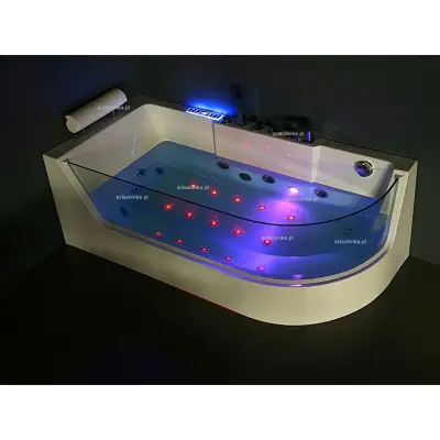 Wanna z hydromasażem CL-3133 prostokątna 170cmx80cmx59cm prawa