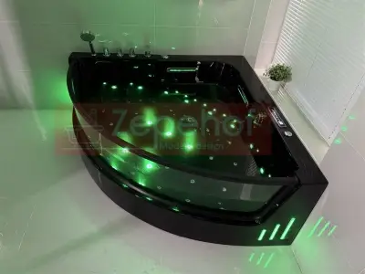 Wanna z hydromasażem CN-3131 LED ZEWNĘTRZNY narożna 150cmx150cmx59cm z podgrzewaczem