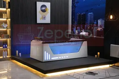 Wanna z hydromasażem BC-607 Weiß prostokątna 174cmx88cmx61cm +Ambiente z podgrzewaczem+pilot