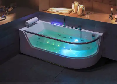 Wanna z hydromasażem CLF-3133 prostokątna 170cmx80cmx59cm prawa