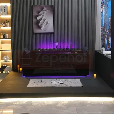 Czarna wanna z hydromasażem EBS-185 prostokątna 170cmx85cmx58cm DYSZE OBROTOWE, MASAŻ KARKU, WODOSPADY, PILOT