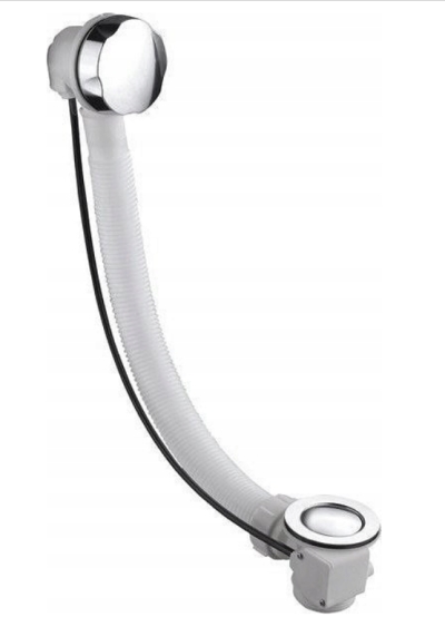 Odpływ przelewowy do wanny mechanizm spustowy