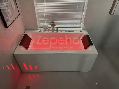 Wanna z hydromasażem LS-4420 150cmx75cmx58cm chromoterapia podgrzewacz