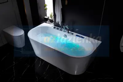 Wanna z hydromasażem LS-4470 170cmx80cmx58cm chromoterapia podgrzewacz