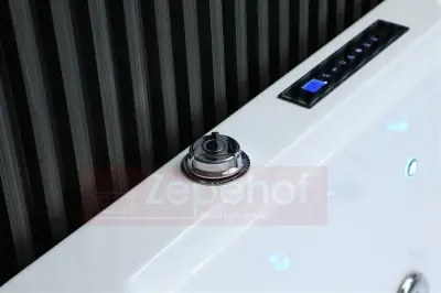 Wanna z hydromasażem BC-602 prostokątna 180cmx90cmx66cm DYSZE OBROTOWE, MASAŻ KARKU, WODOSPADY, PILOT